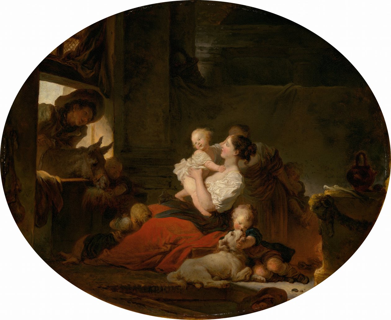 Den lykkelige familien av Jean Honore Fragonard
