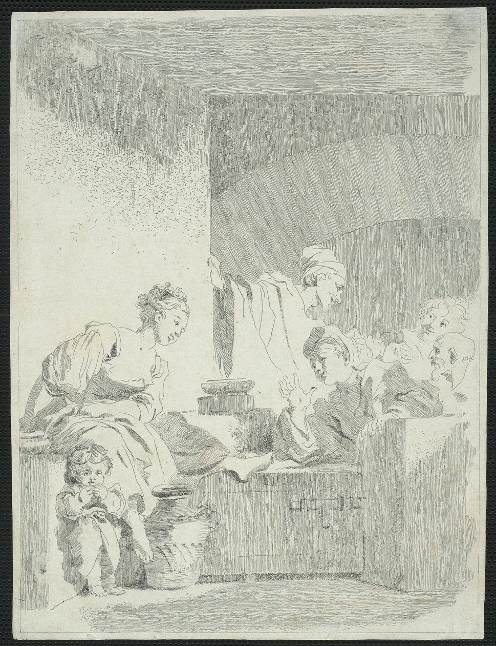 Interiøret av Jean Honore Fragonard