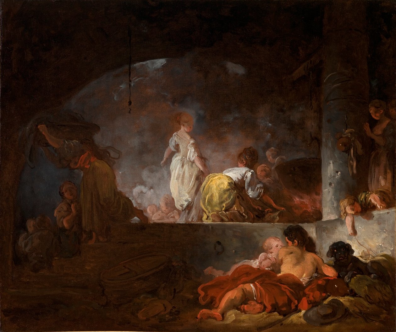 Vaskerinnene av Jean Honore Fragonard