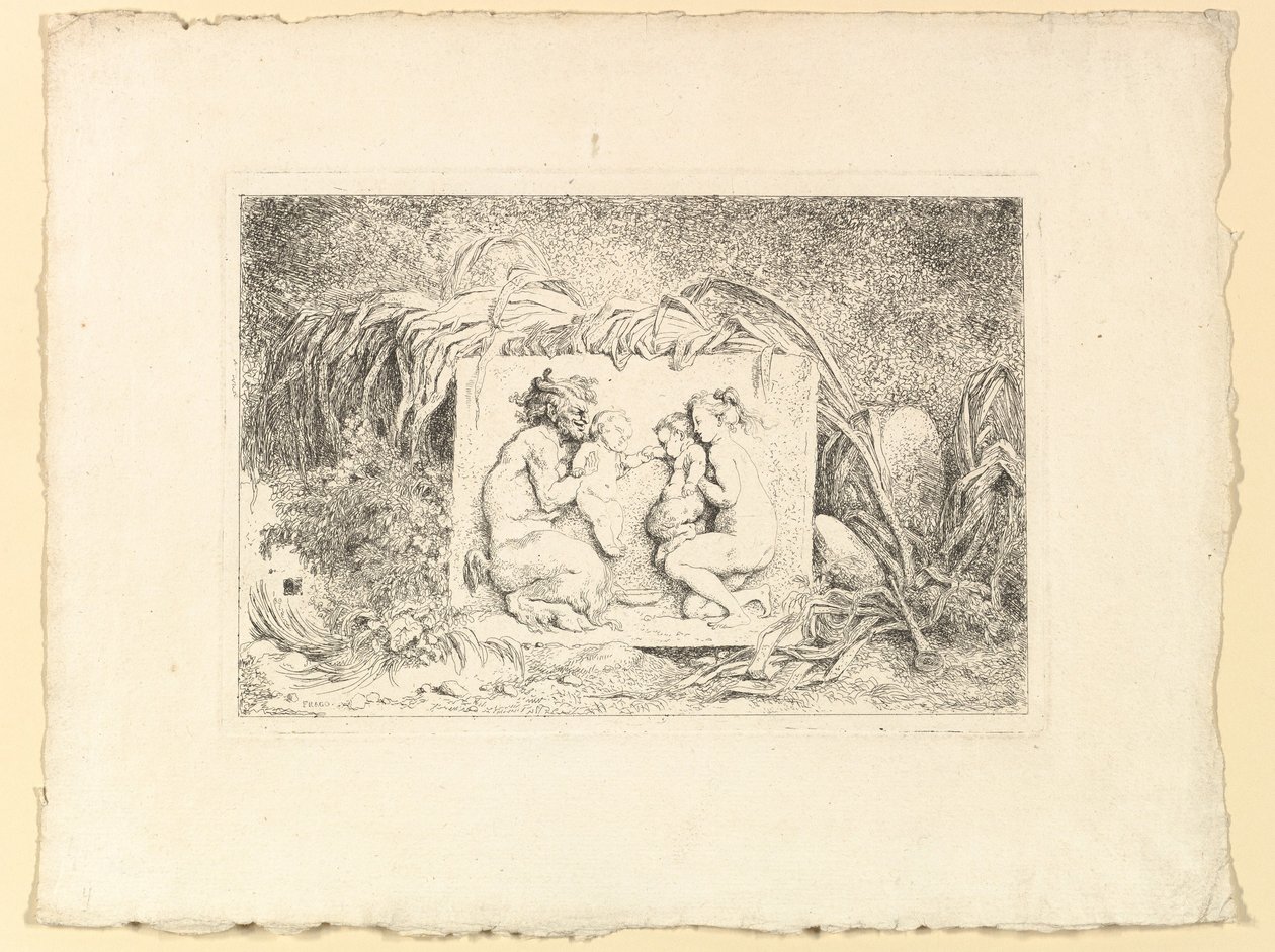 Satyrfamilien, 1763. av Jean Honore Fragonard