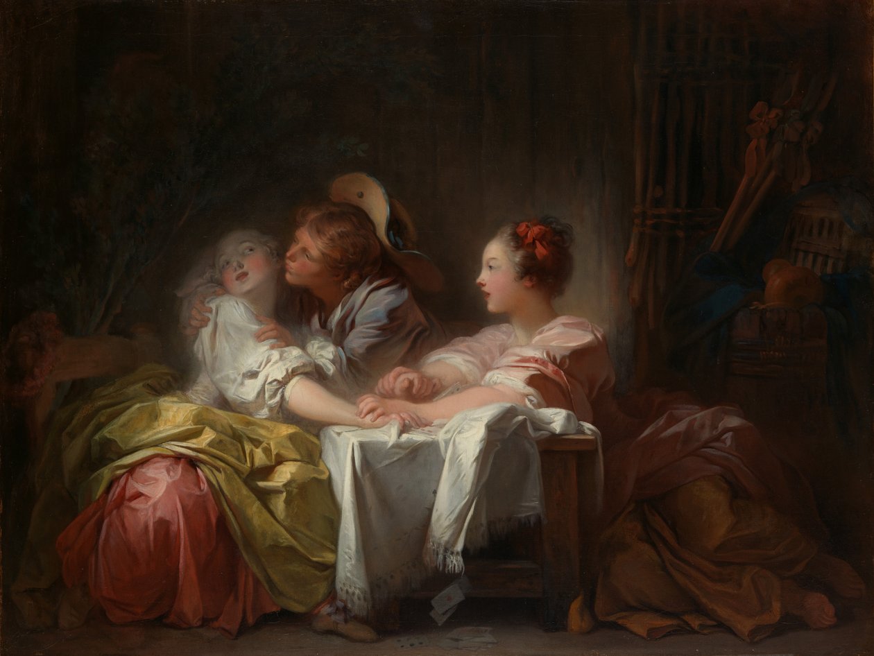 Det stjålne kysset, ca. 1760. av Jean Honore Fragonard
