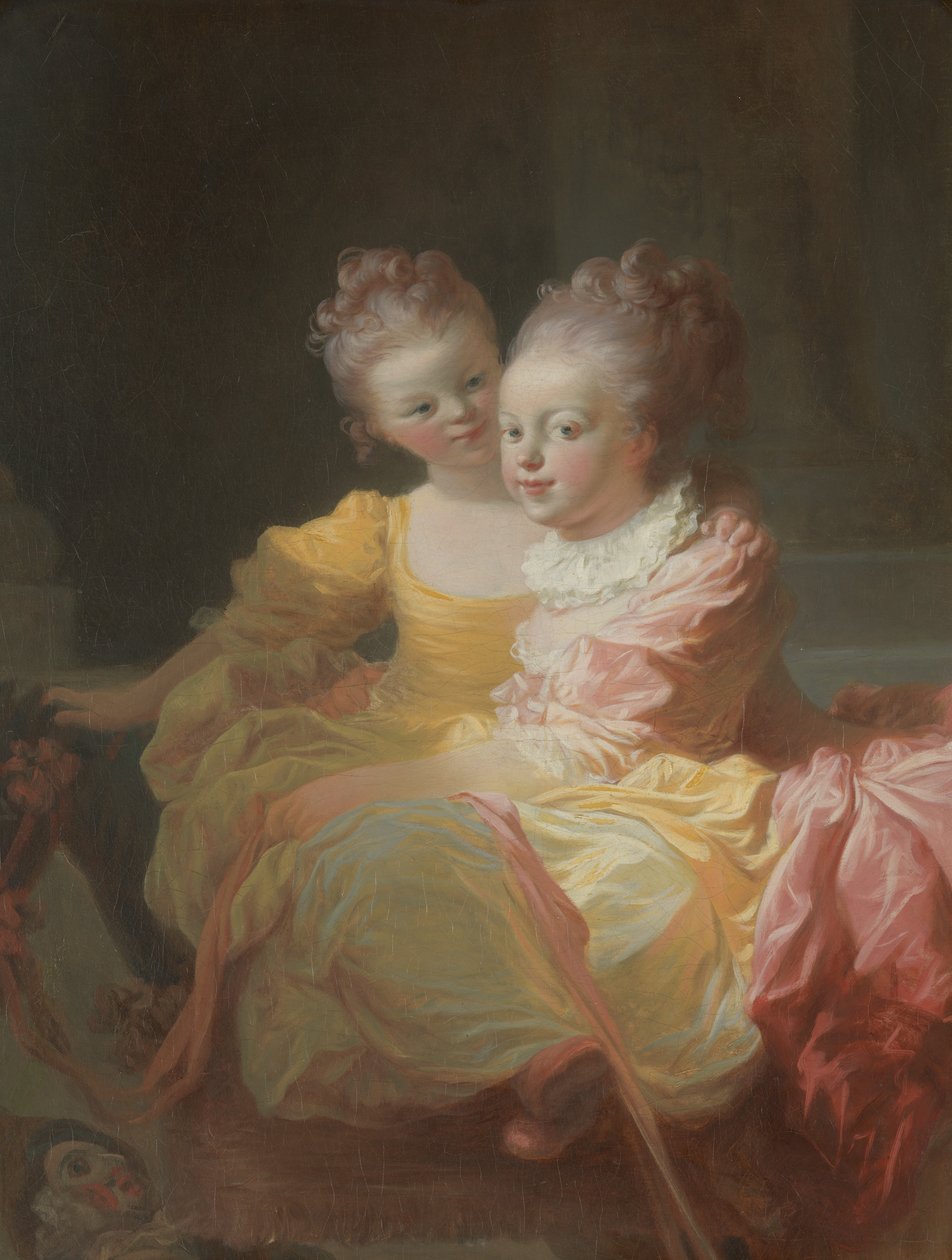 De to søstre, ca. 1769-70. av Jean Honore Fragonard