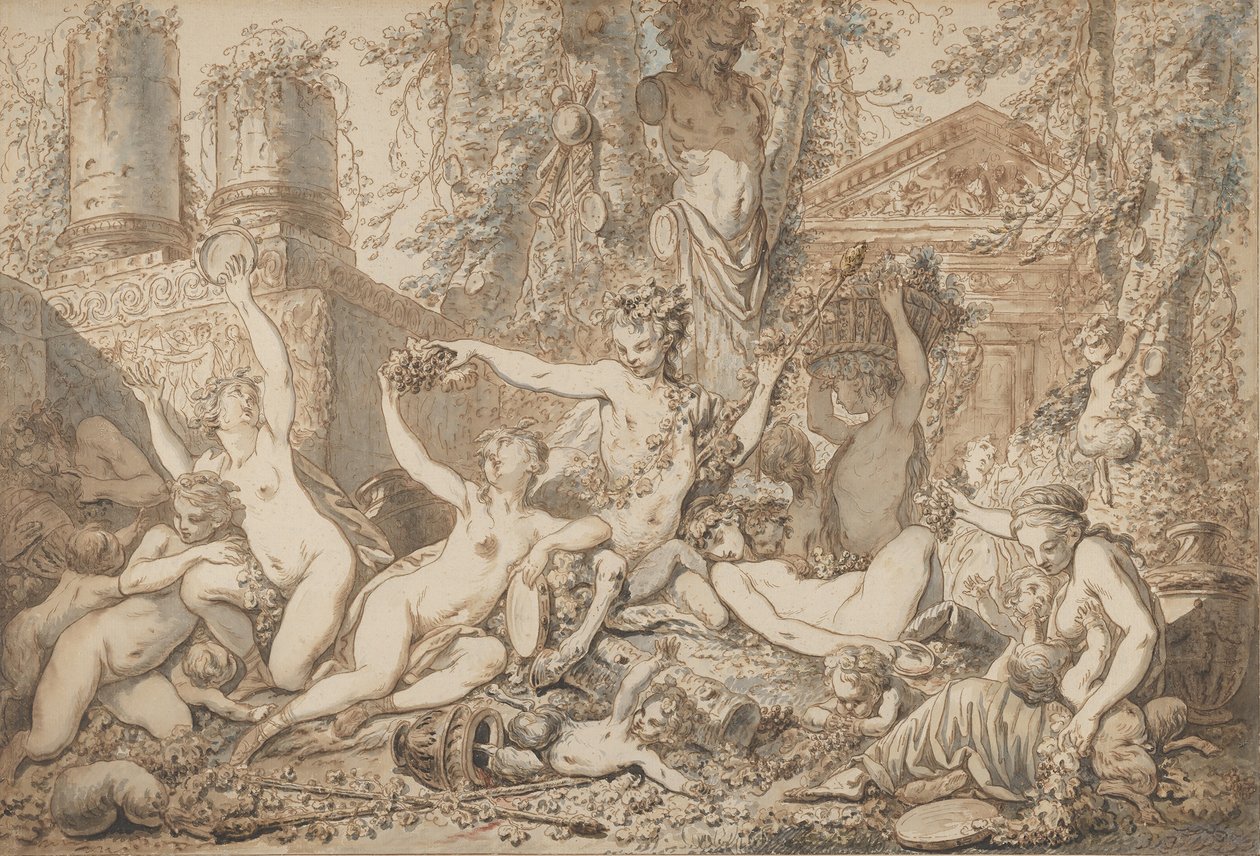 Bachnal, K. 1765-66. av Jean Jacques Francois Le Barbier