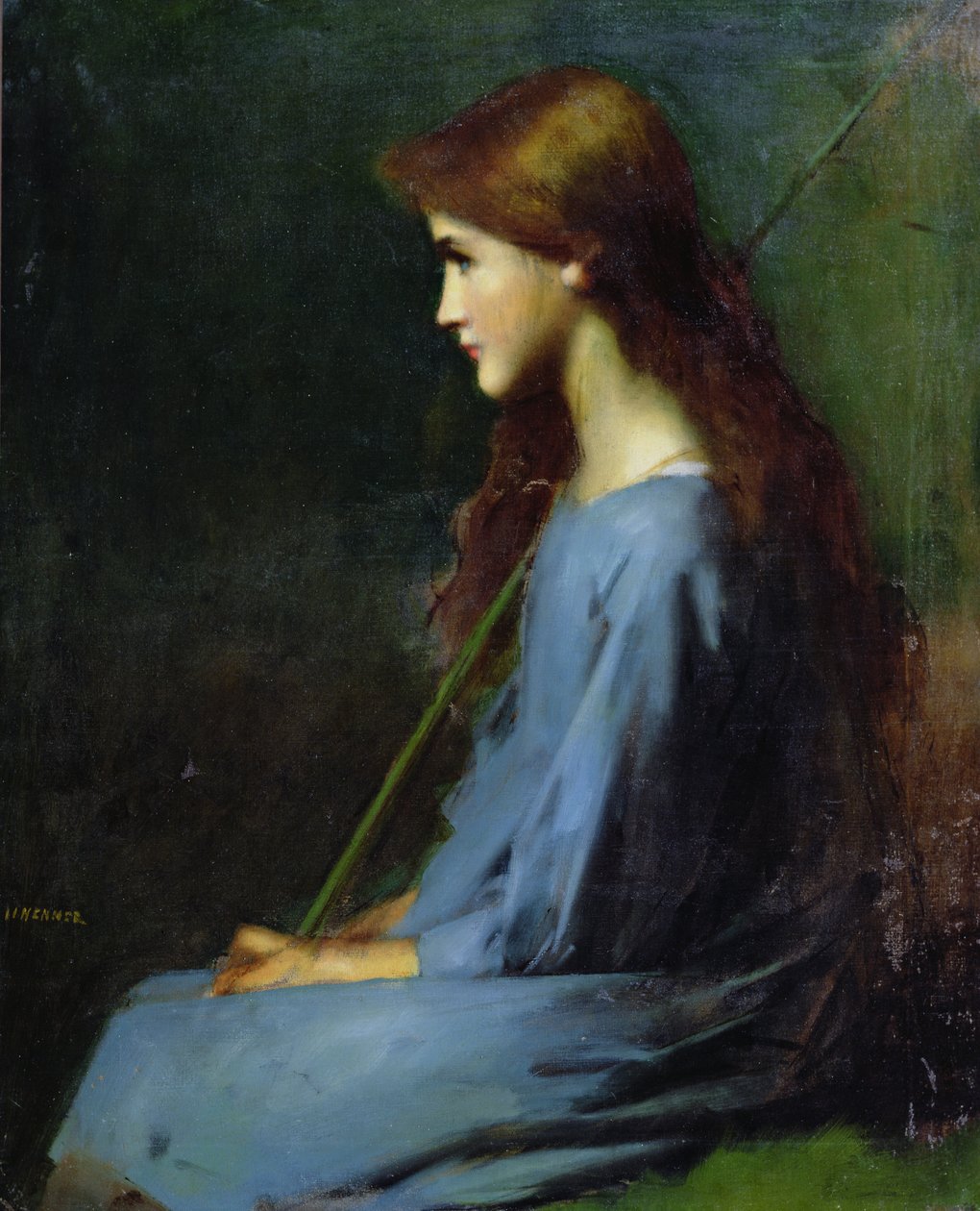 Lille gjeterinne, 1800-tallet, av Jean Jacques Henner