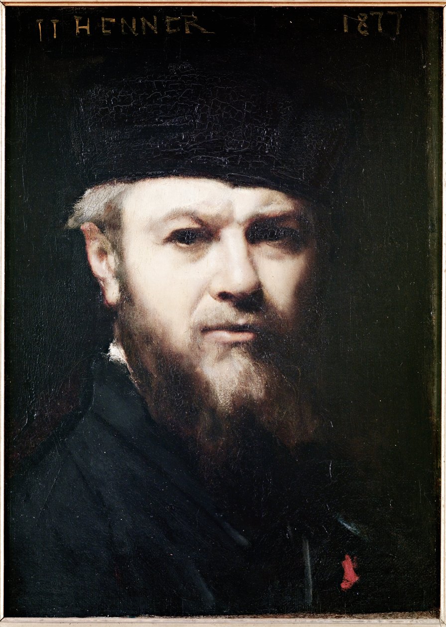 Selvportrett, 1877 av Jean Jacques Henner