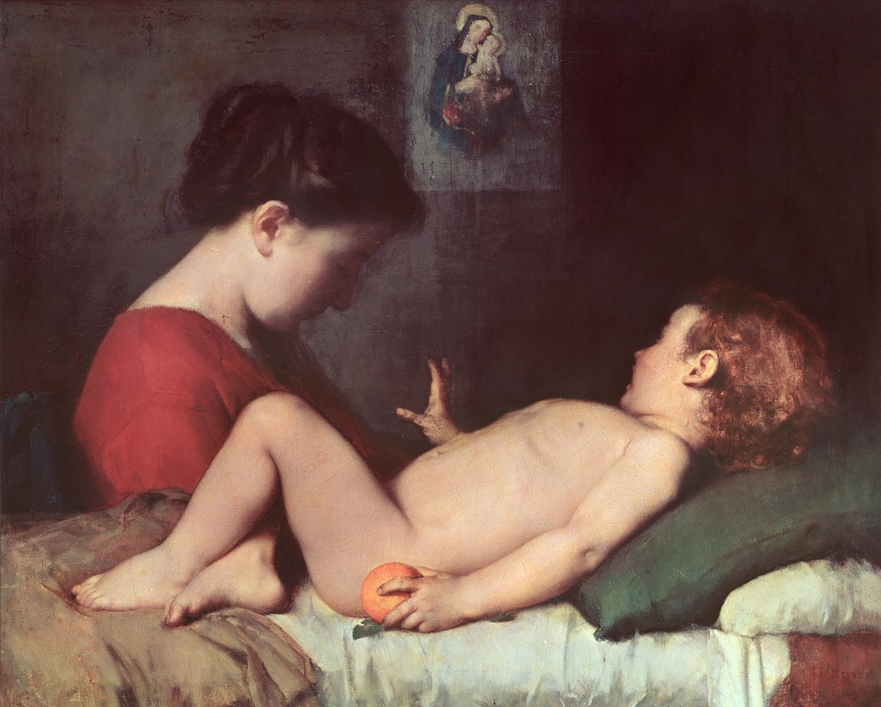 The Awakening Child av Jean Jacques Henner