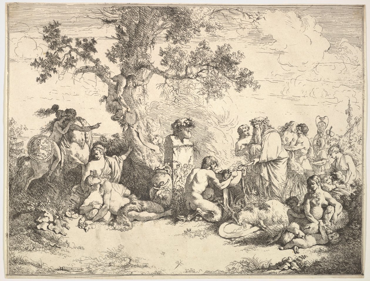 Offer til Pan, 1762-63. av Jean Jacques Lagrenee