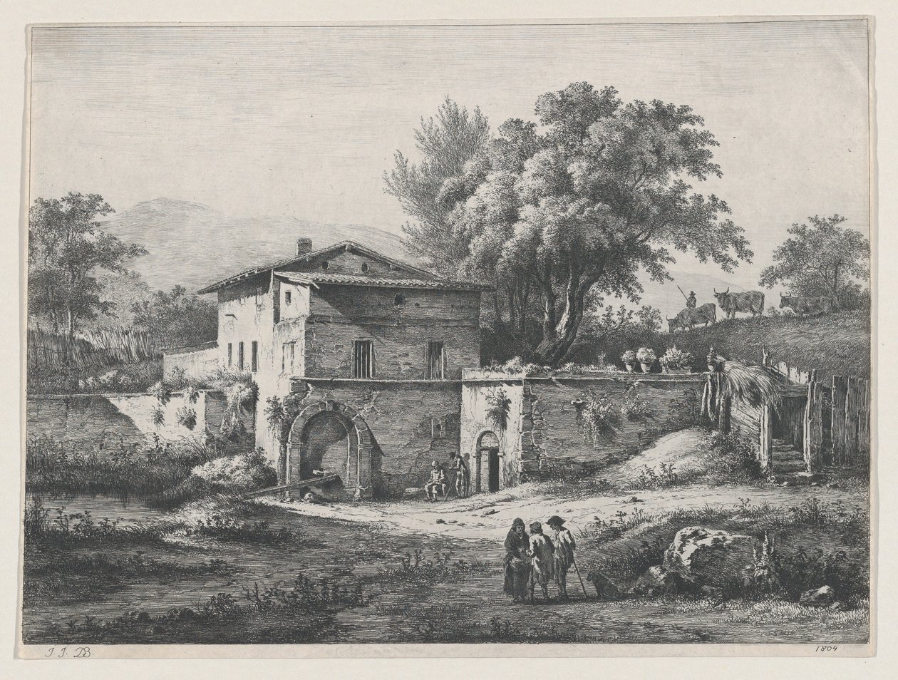 Det lille oratoriet, 1804. av Jean Jacques de Boissieu