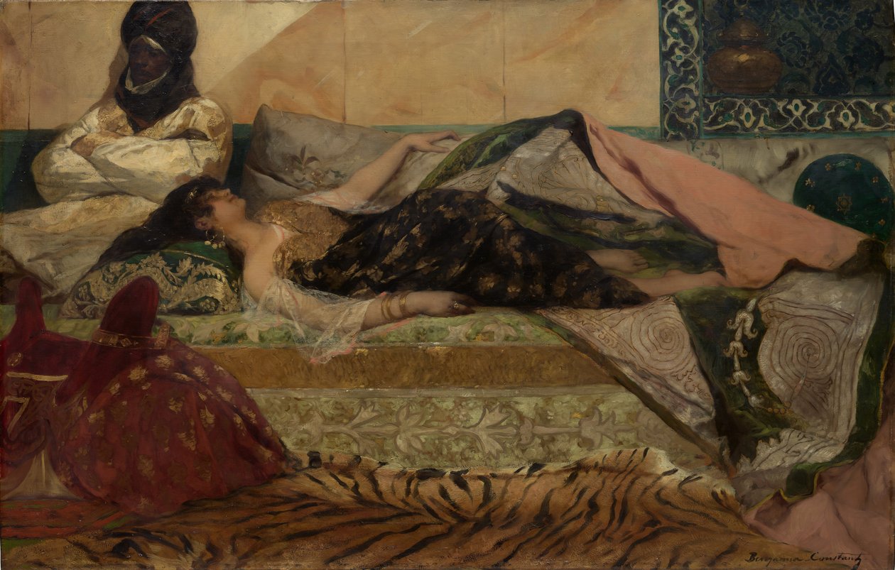 Odalisque. av Jean Joseph Benjamin Constant