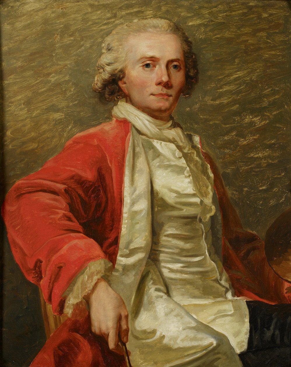 Selvportrett, 1786 av Jean Laurent Mosnier