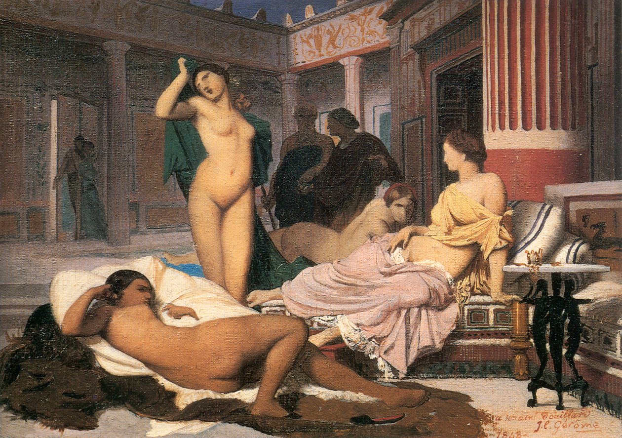 Gresk interiørskisse, 1848. av Jean Leon Gerome