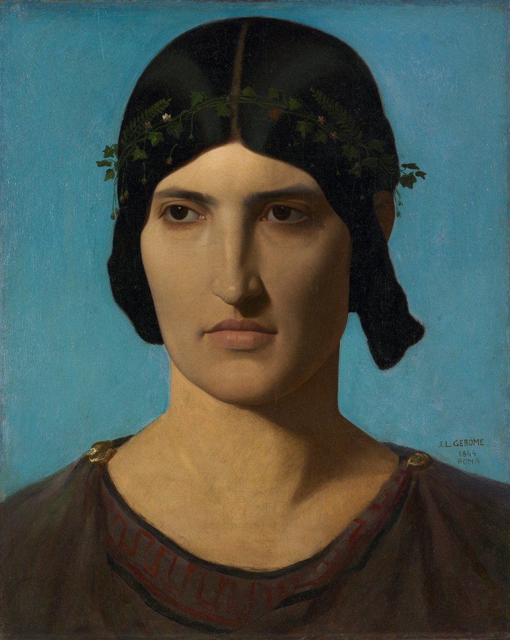 Leder for en italiensk kvinne, 1847-1860. av Jean Leon Gerome