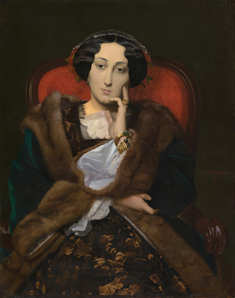 Portrett av en kvinne, 1851. av Jean Leon Gerome