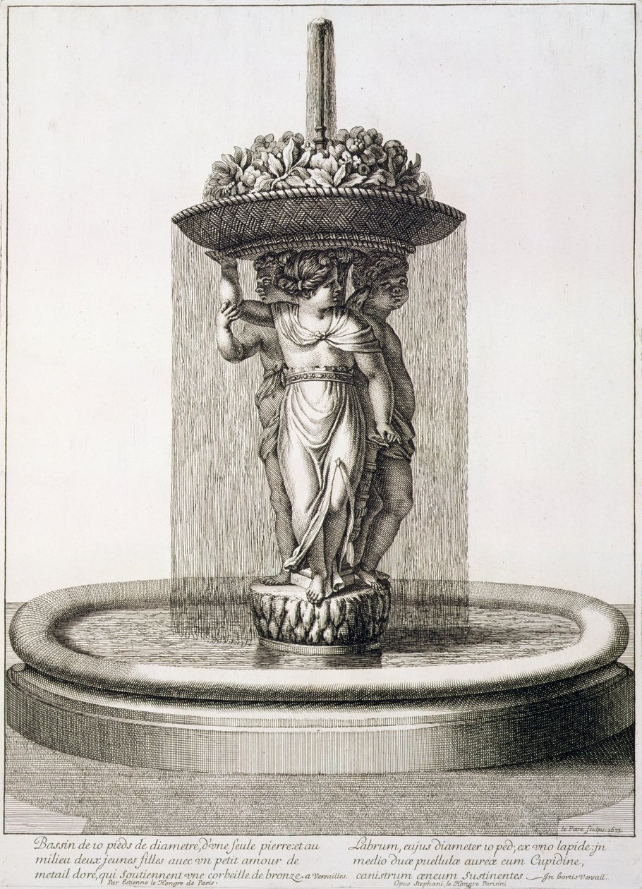Design for en fontene, 1673 av Jean Lepautre