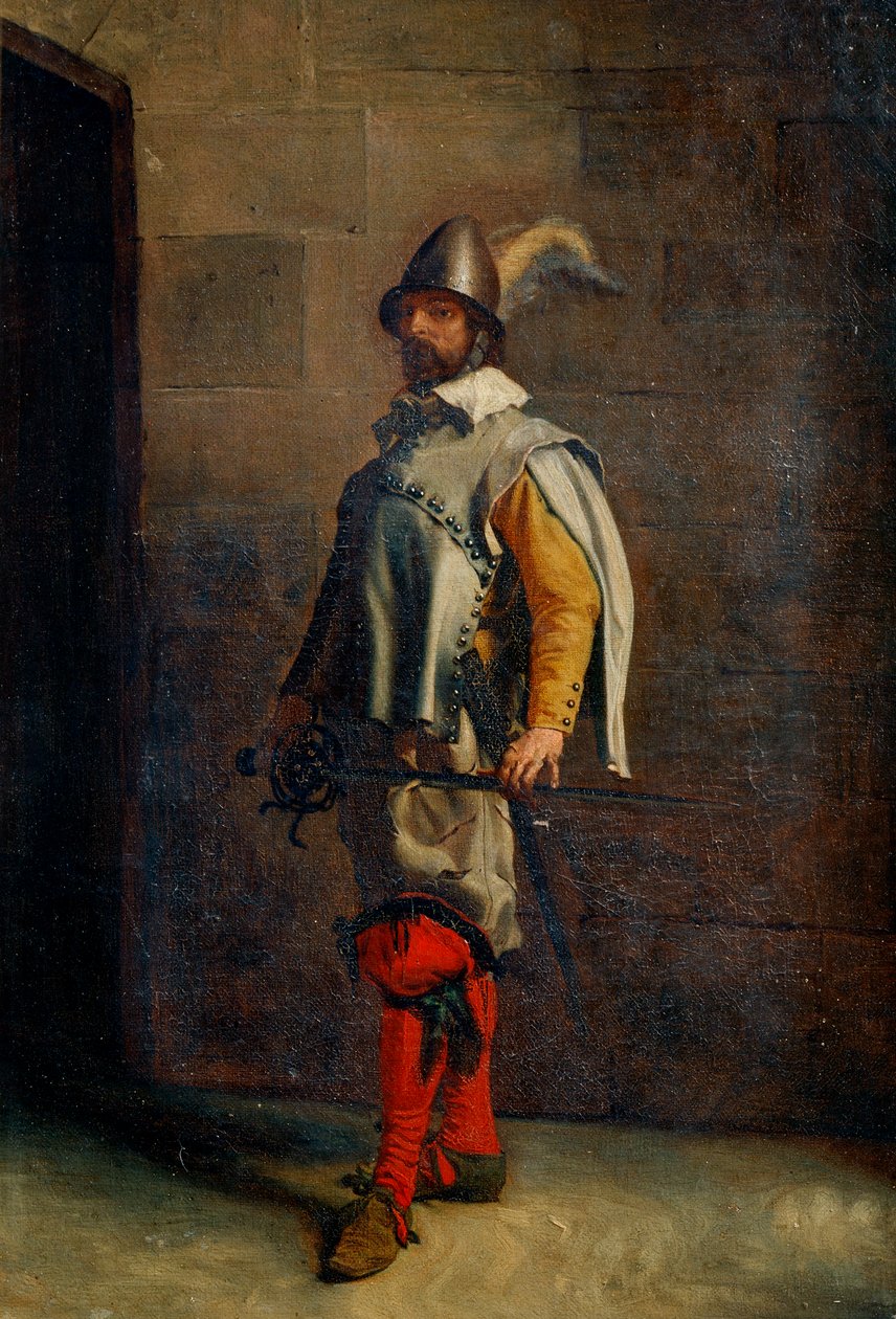 En hugenott, 1800-tallet. av Jean Louis Ernest Meissonier