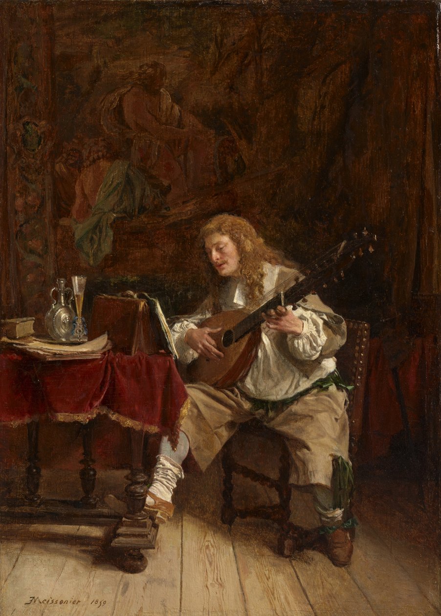 Musikeren, 1859 av Jean Louis Ernest Meissonier