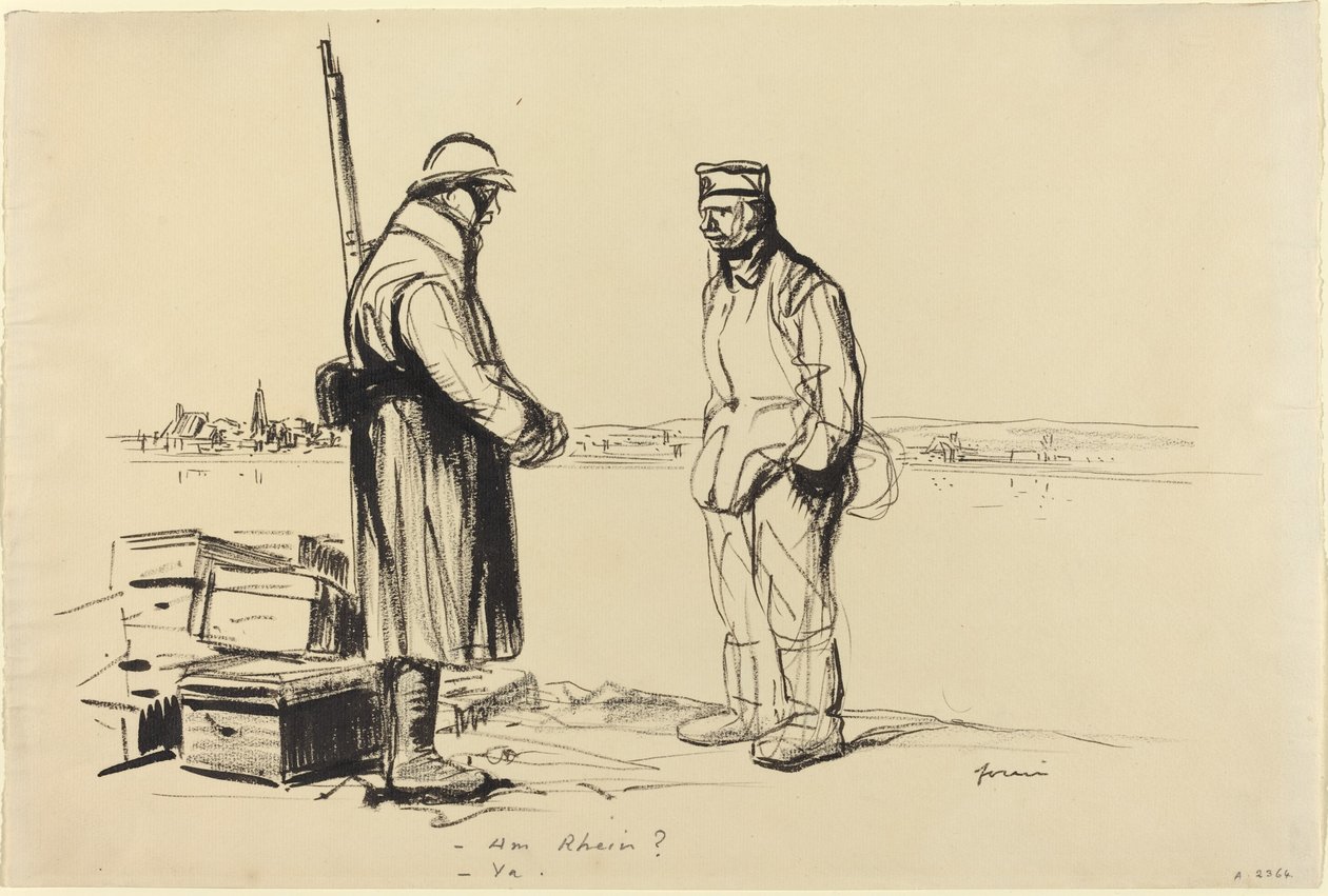 -Er Rhien? -Ja. av Jean Louis Forain
