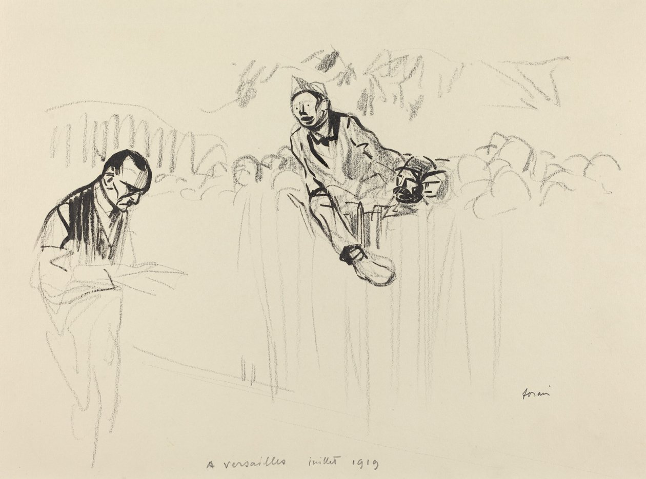 I Versailles juli 1919 av Jean Louis Forain