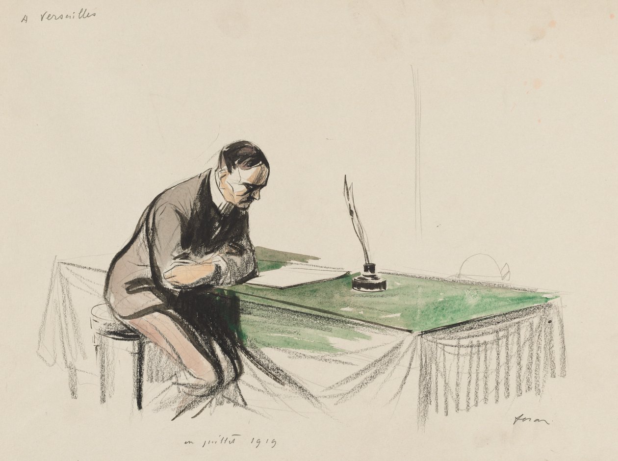 I Versailles, juli 1919 av Jean Louis Forain