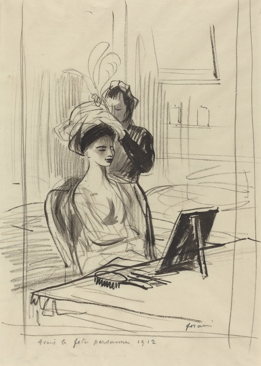 Avant la fete persani, 1912. av Jean Louis Forain