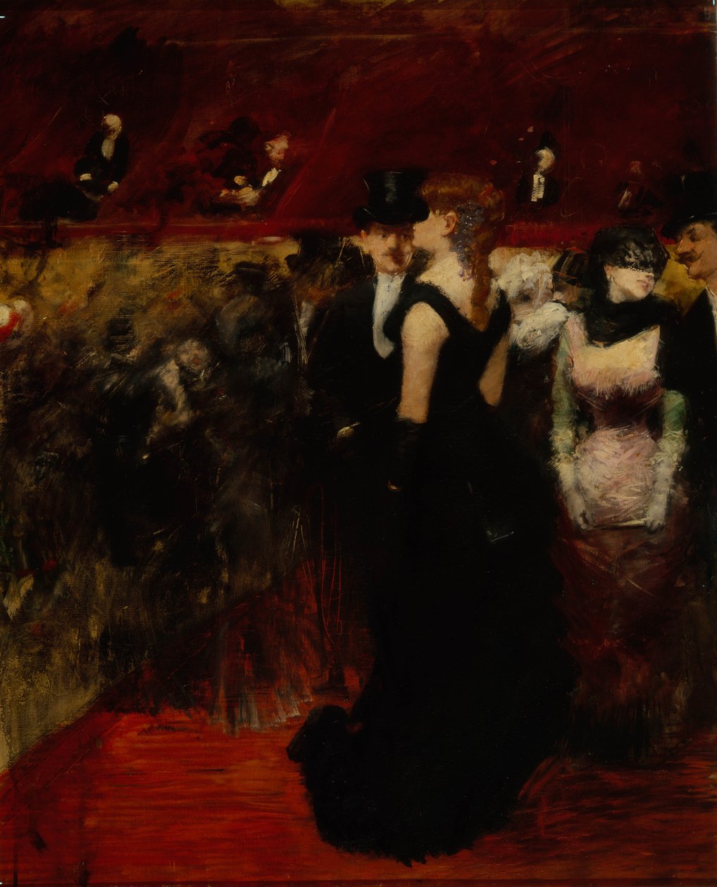 Ball i Paris Opera av Jean Louis Forain
