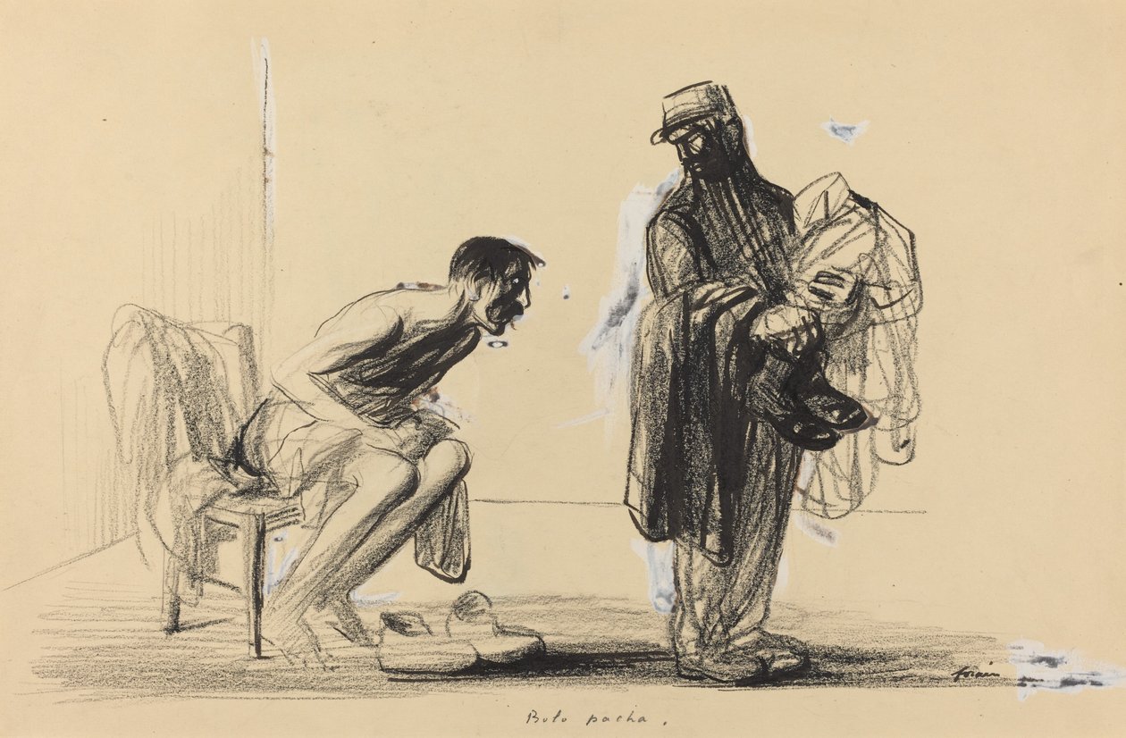 Bolo pacha, ca. 19141919. av Jean Louis Forain