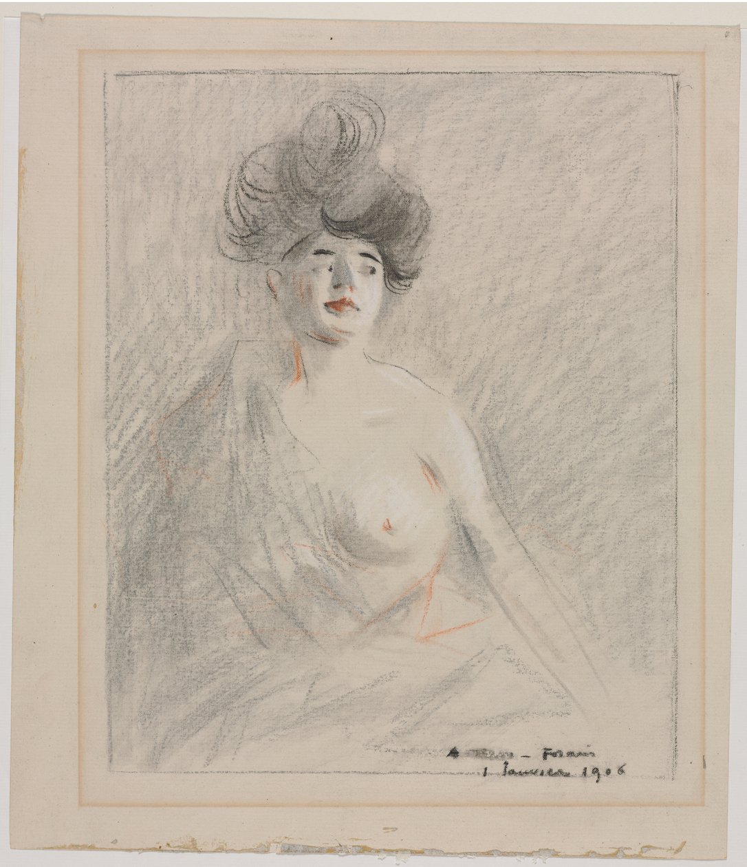 Courtesane (rekto) av Jean Louis Forain
