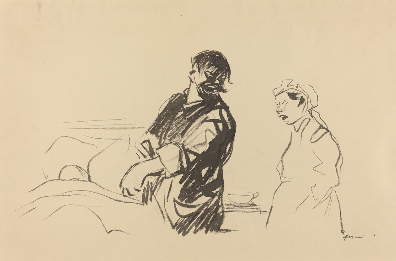 Sykehusscene av Jean Louis Forain