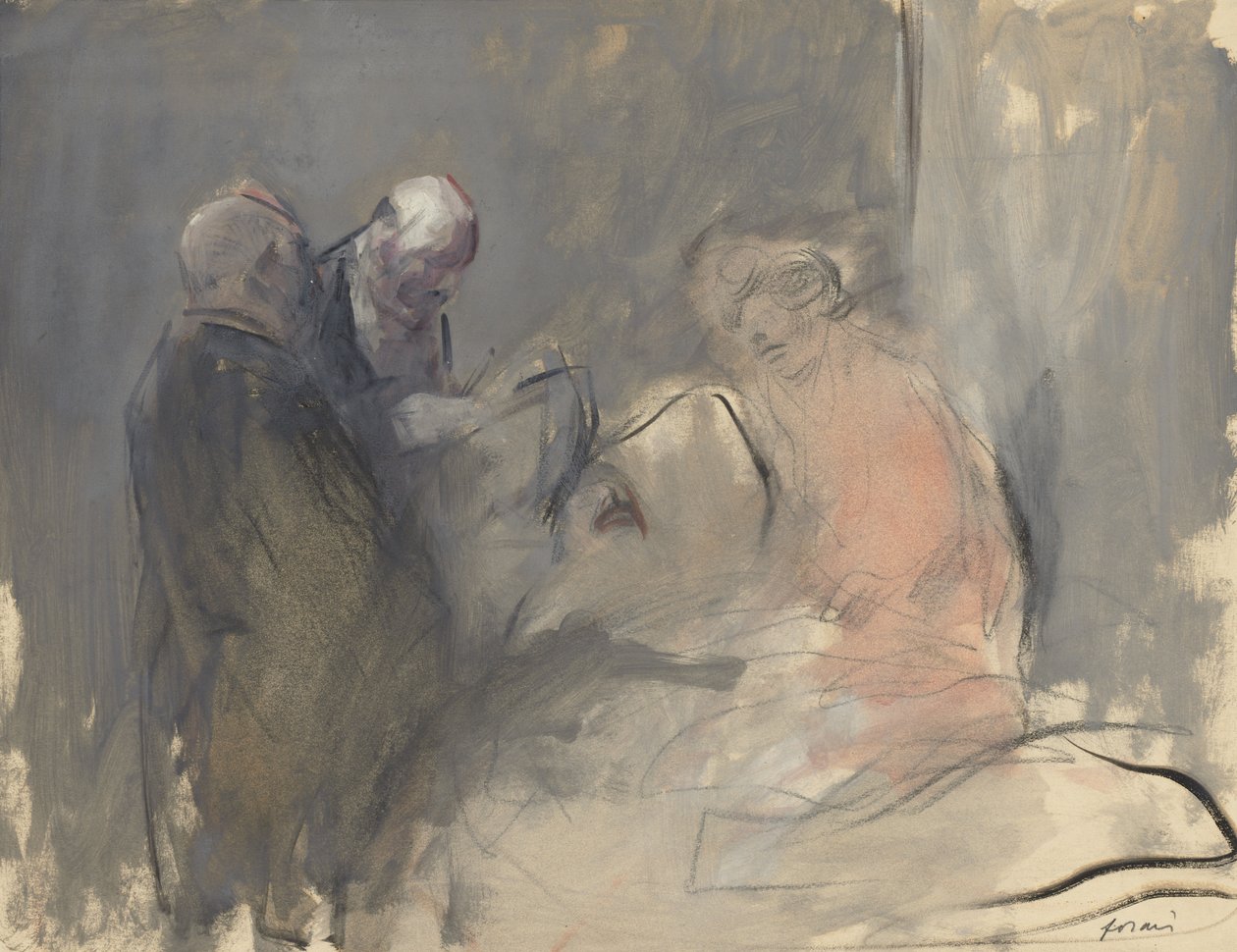 På sykehuset (recto) av Jean Louis Forain