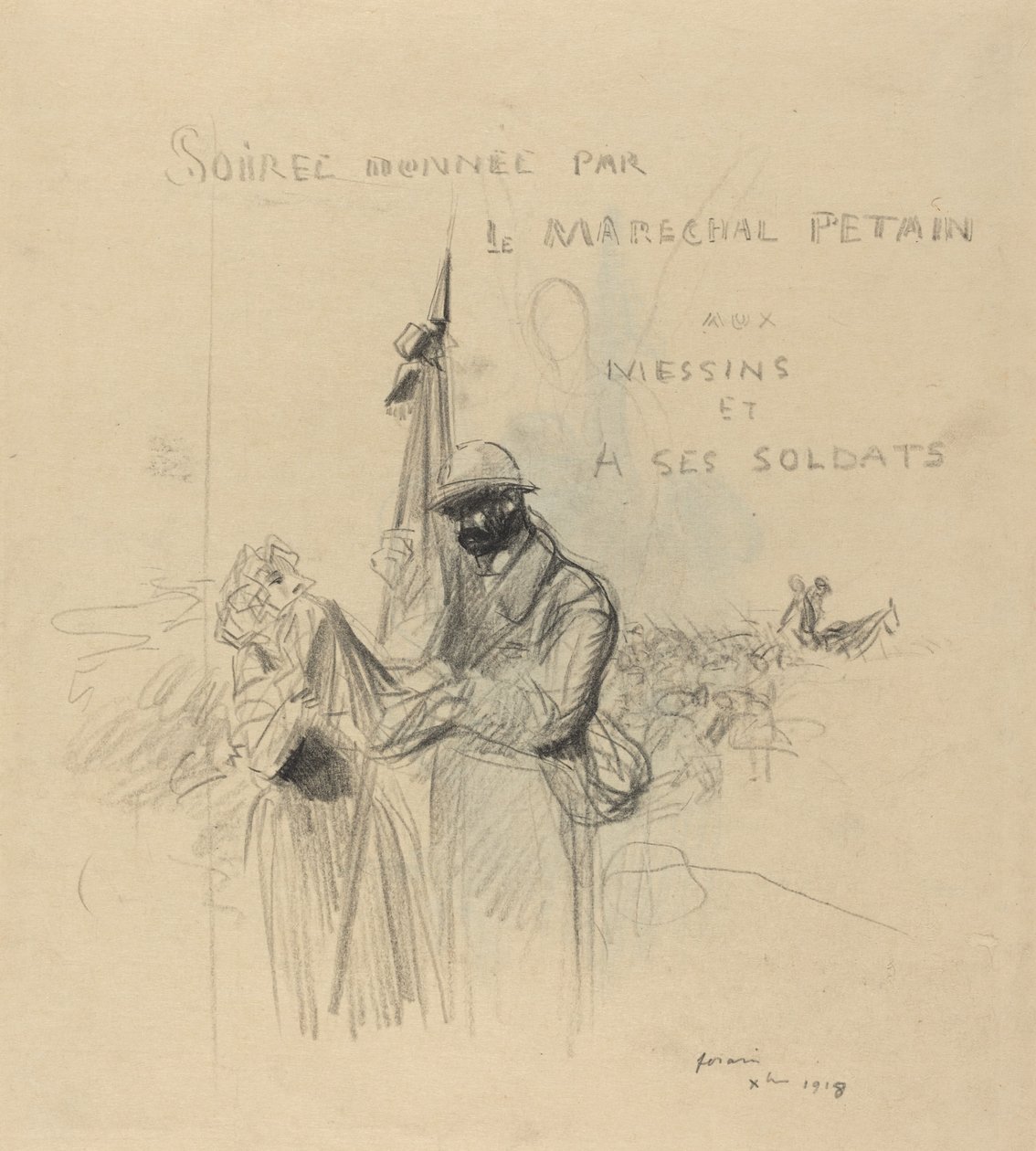 Flaggets kyss av Jean Louis Forain