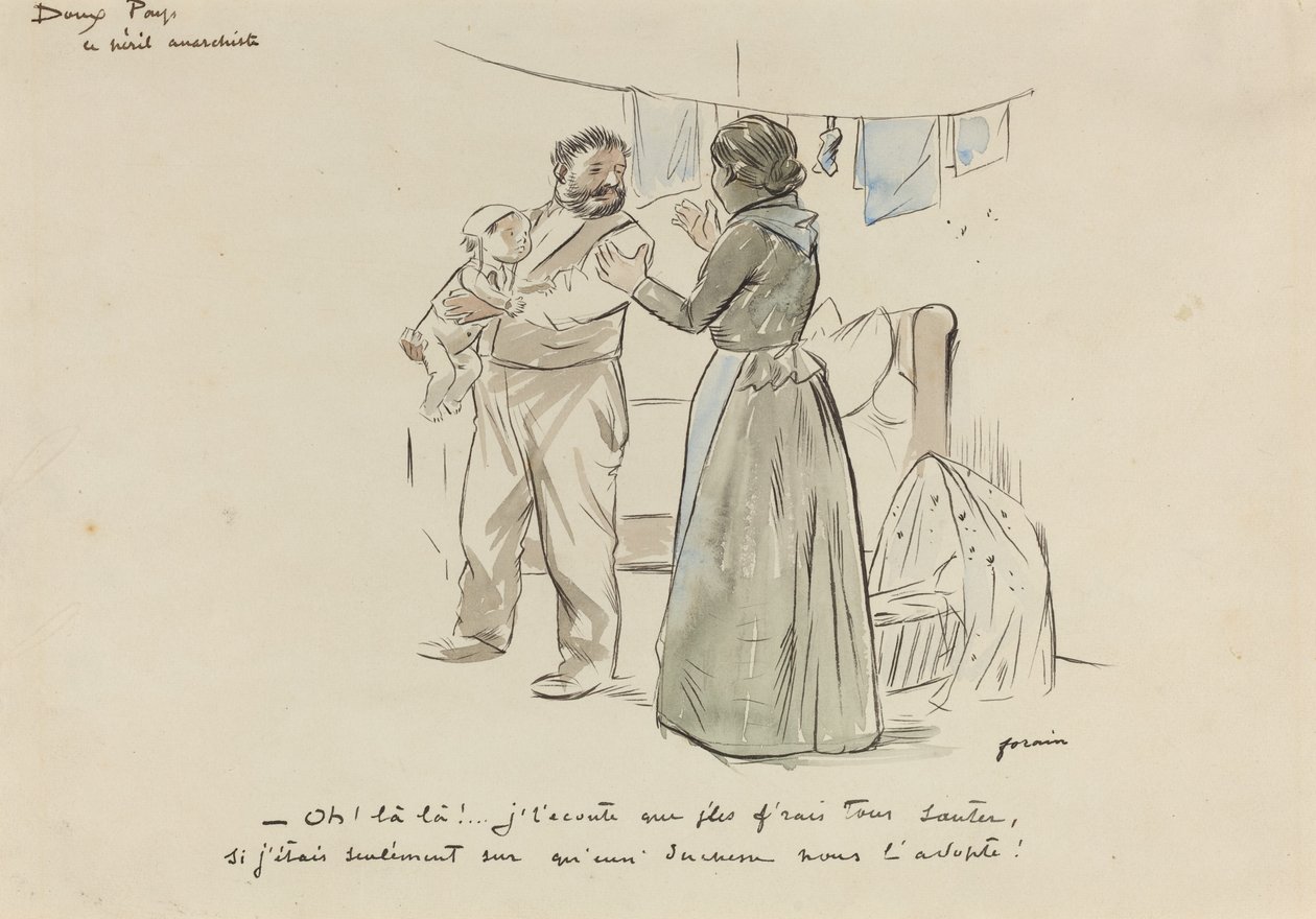 Den anarkistiske faren, ca. 1897. av Jean Louis Forain