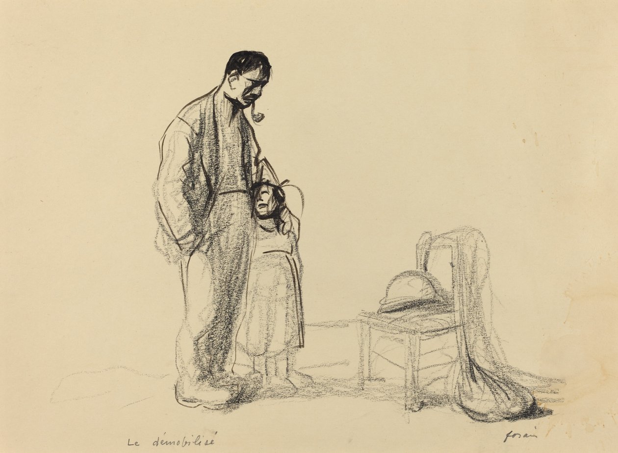 De demobiliserte, ca. 19141919. av Jean Louis Forain