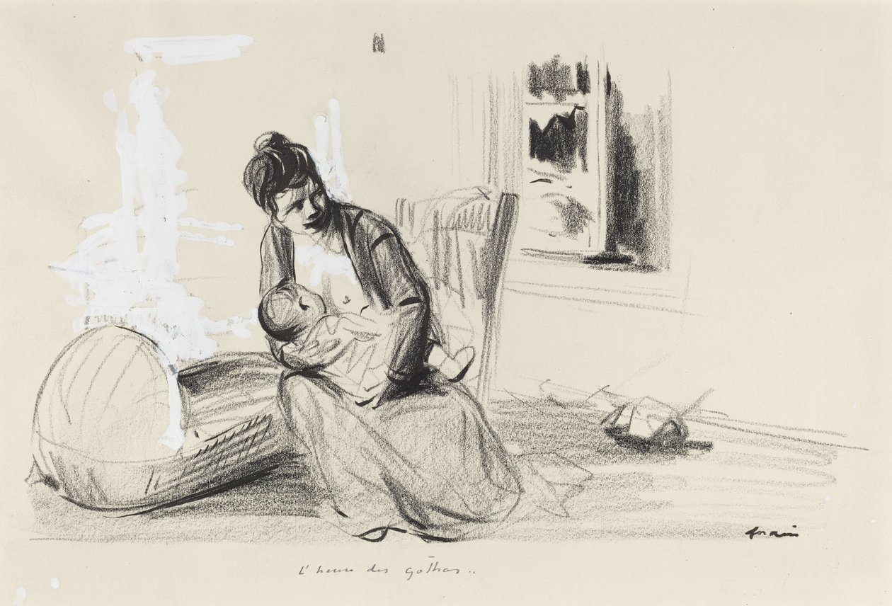 Gothas time, ca. 19141919. av Jean Louis Forain