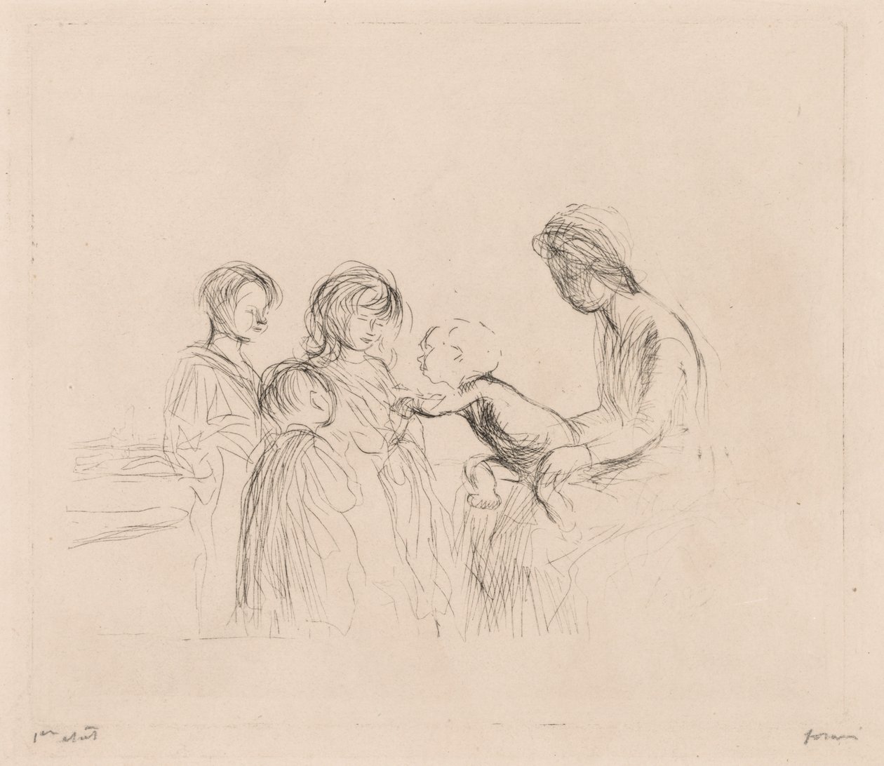 Madonna og barn. av Jean Louis Forain