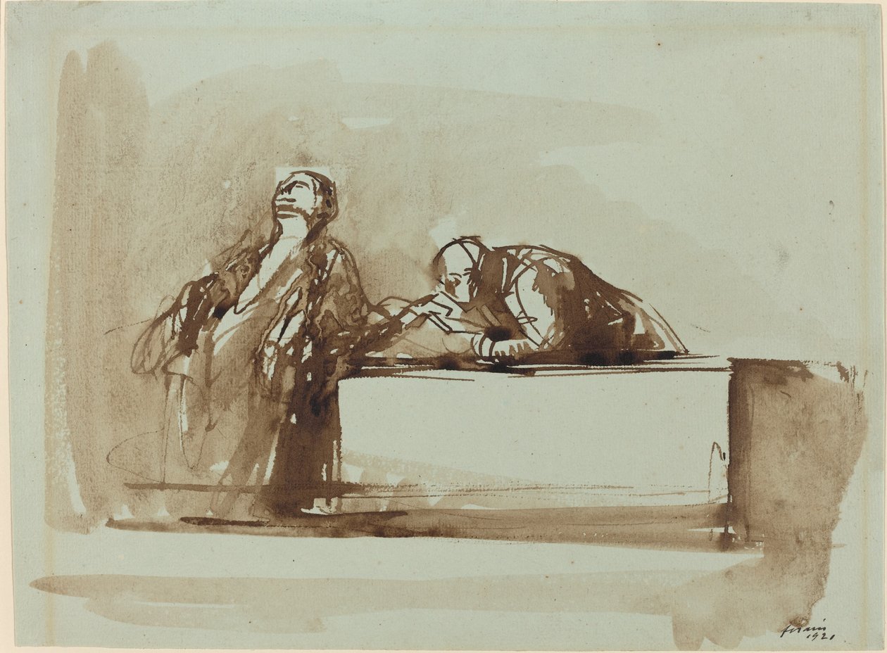 Men of Justice, 1921. av Jean Louis Forain