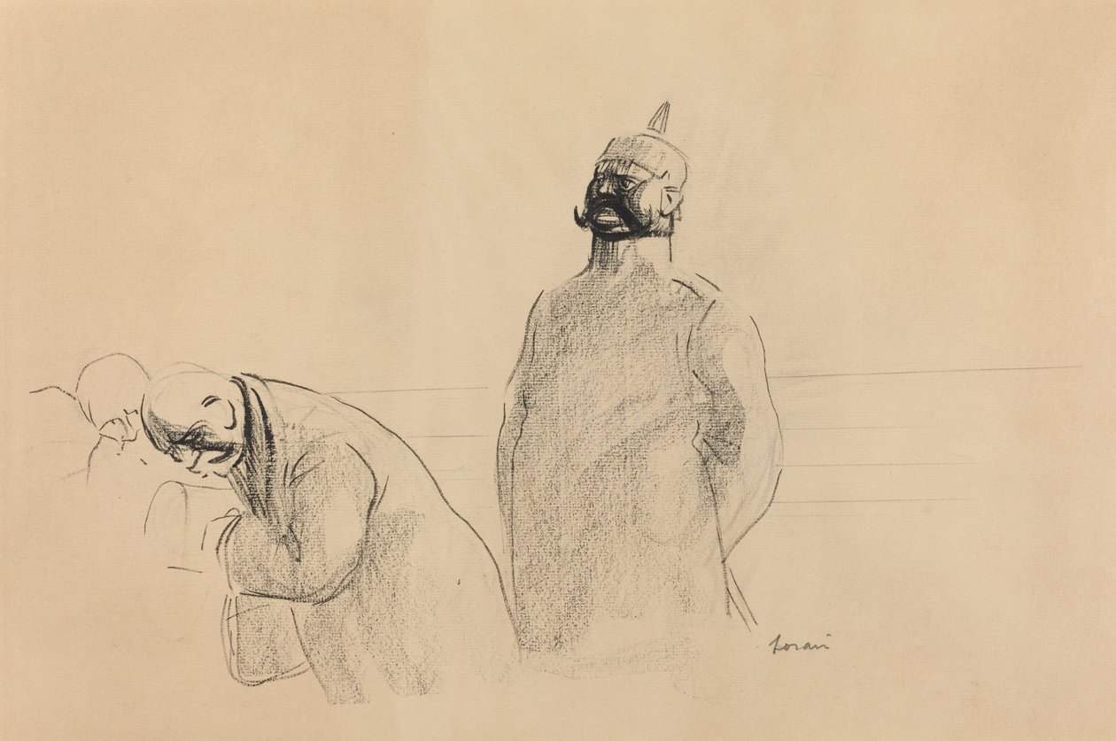 prøyssisk soldat og sivile av Jean Louis Forain