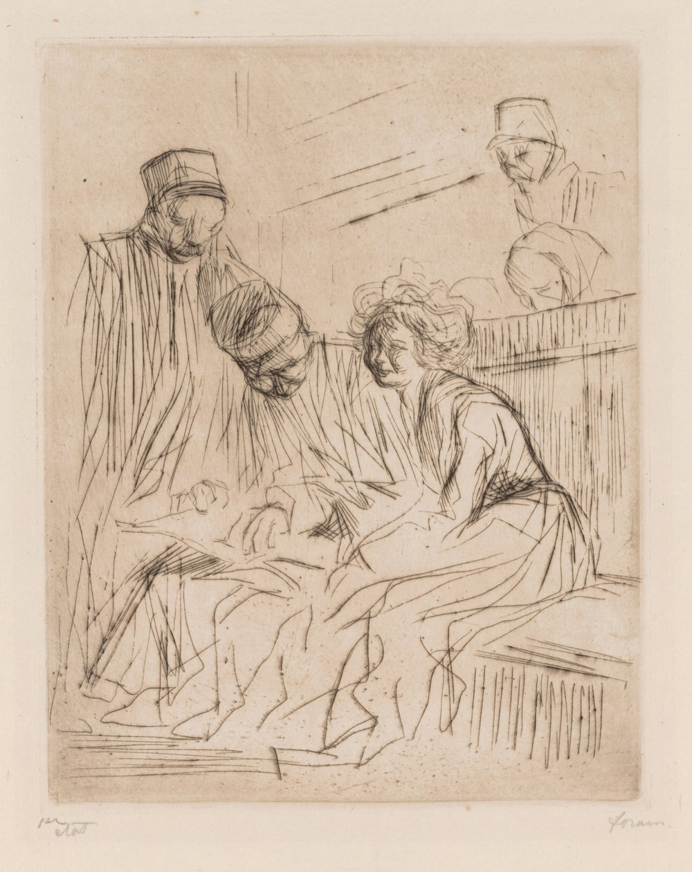 Lesing av advokatbrevet. av Jean Louis Forain