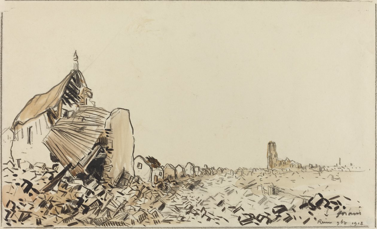 Reims 9bre 1918, trolig 1918. av Jean Louis Forain