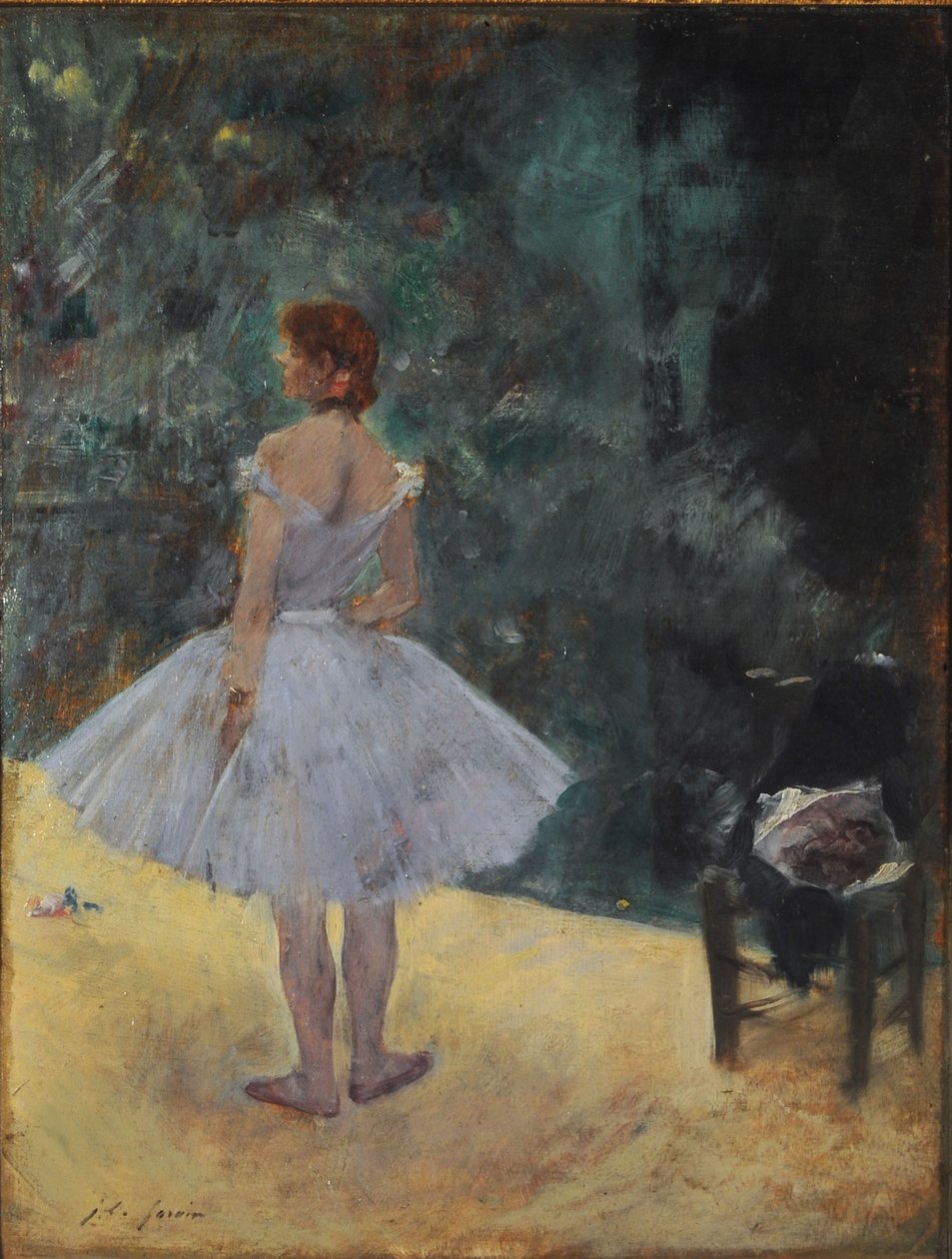 The Ballerina (olje på panel) av Jean Louis Forain