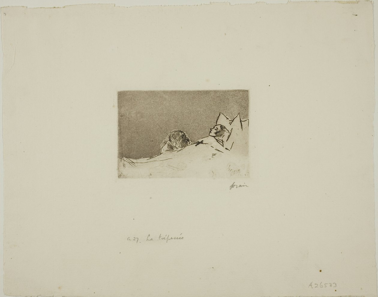 Den døde jenta av Jean Louis Forain