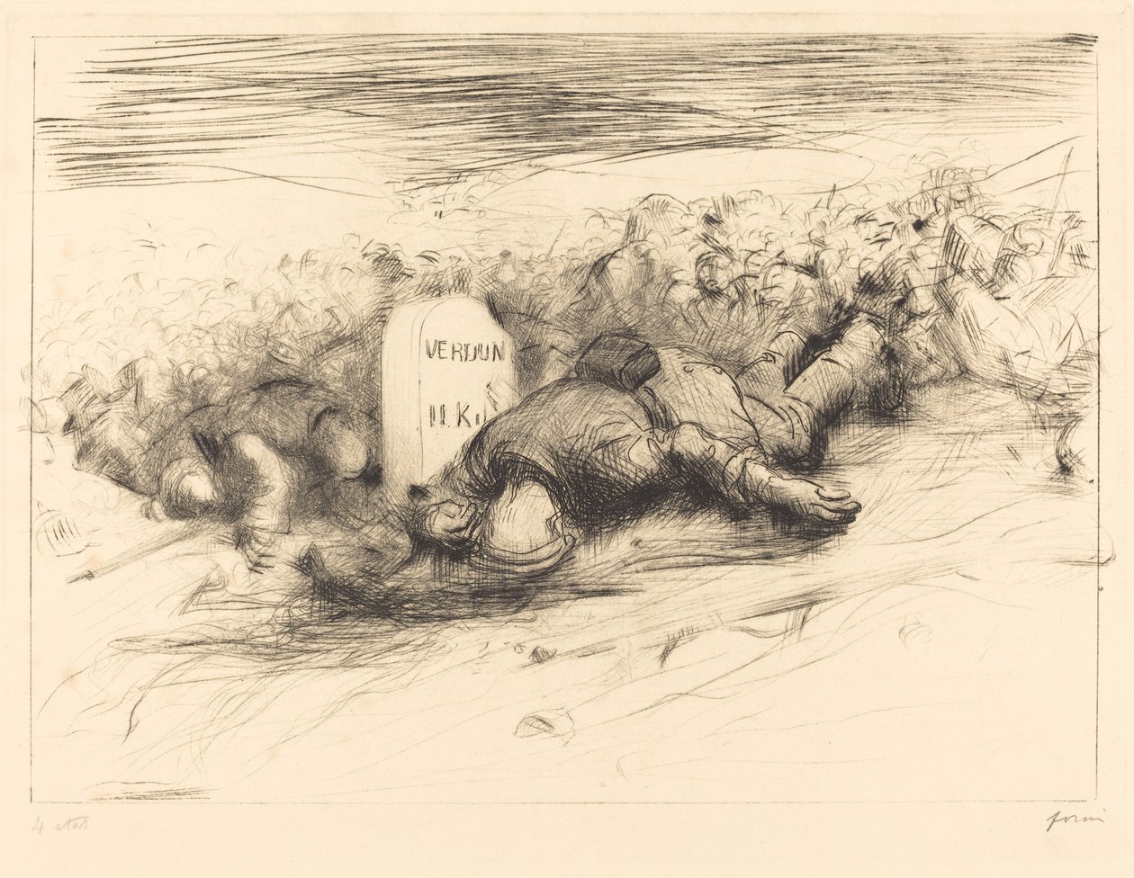 The End - Verdun av Jean Louis Forain
