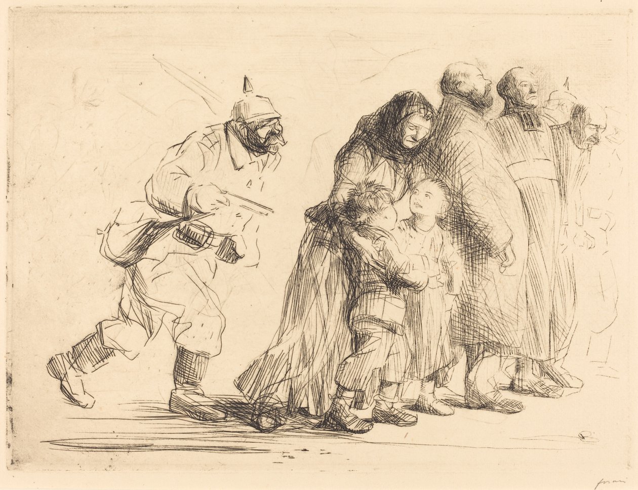The Notables (stor tallerken) av Jean Louis Forain