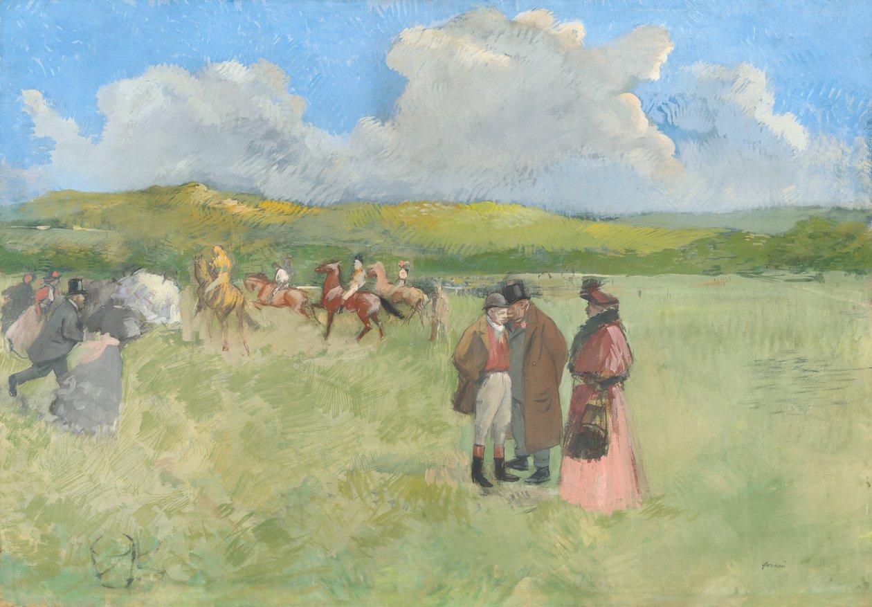Racerbanen, ca. 1891. av Jean Louis Forain