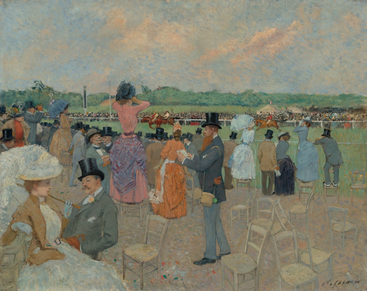 Løpene på Longchamp av Jean Louis Forain