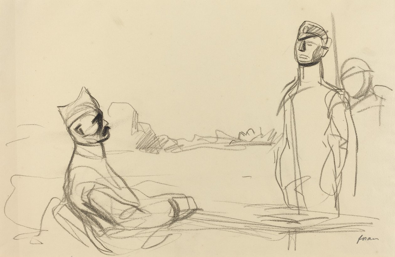 Mot rettferdighet, c. 19141919. av Jean Louis Forain