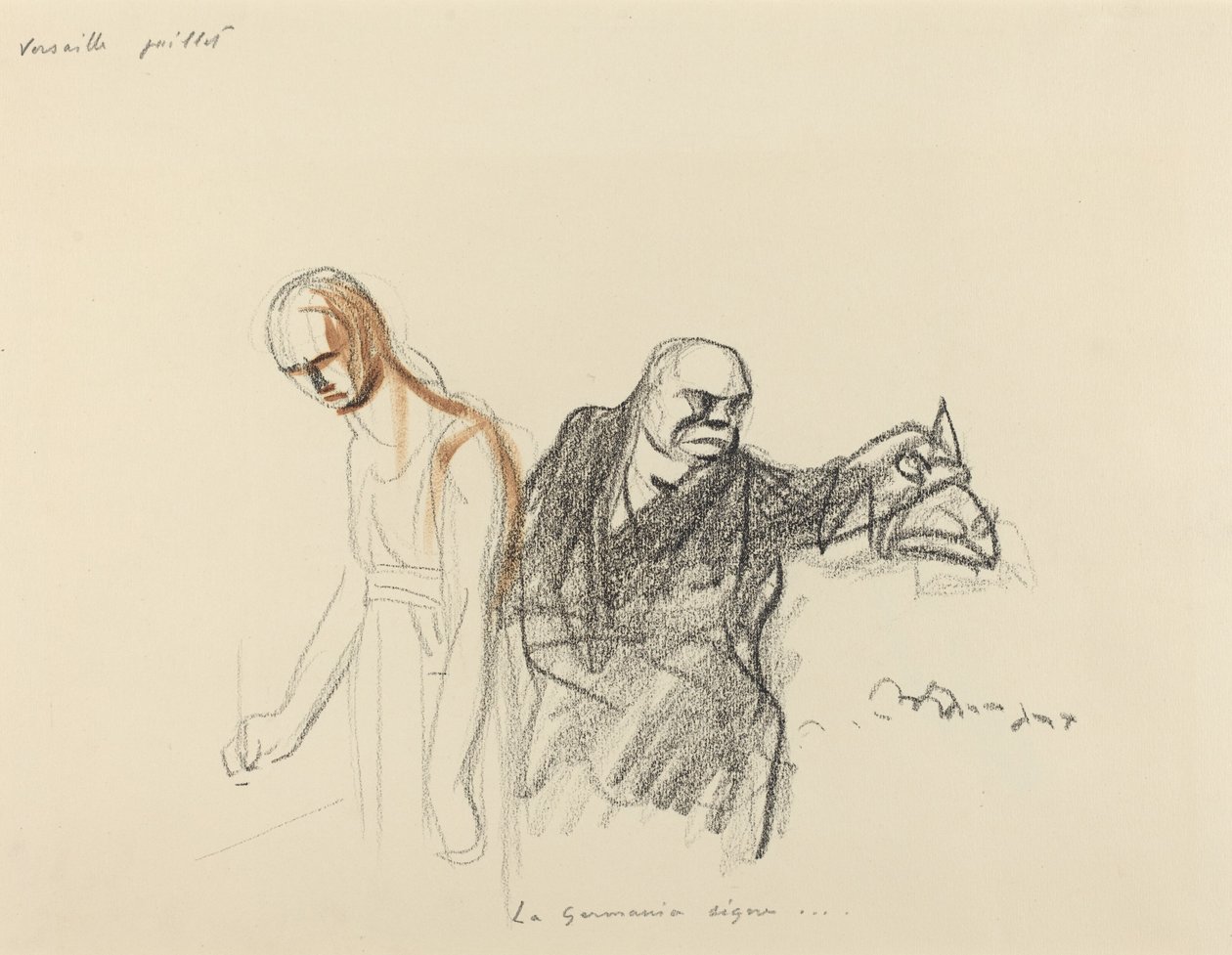 Versailles juli. Germania signerer... av Jean Louis Forain