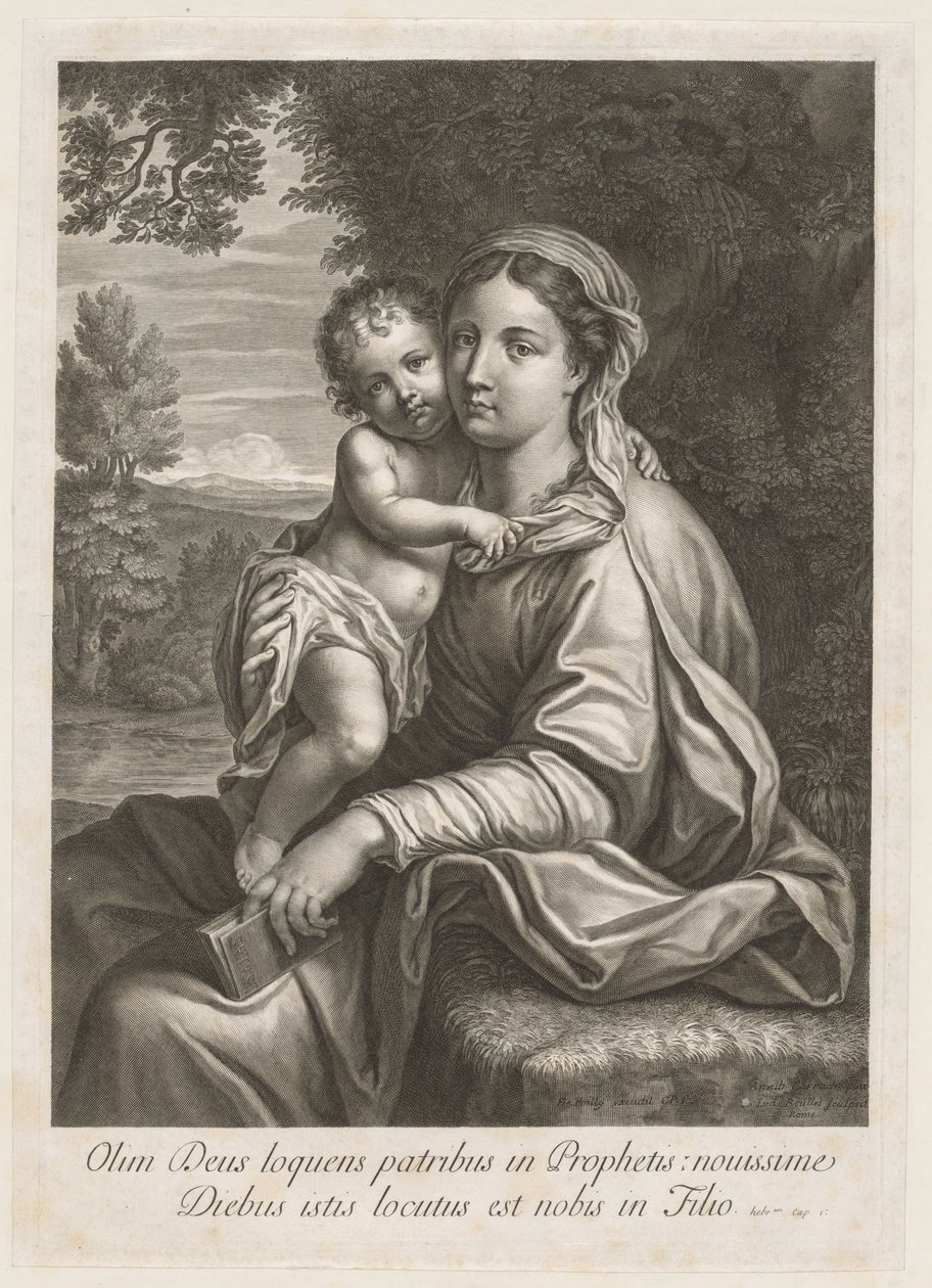 Madonna og barn. av Jean Louis Roullet