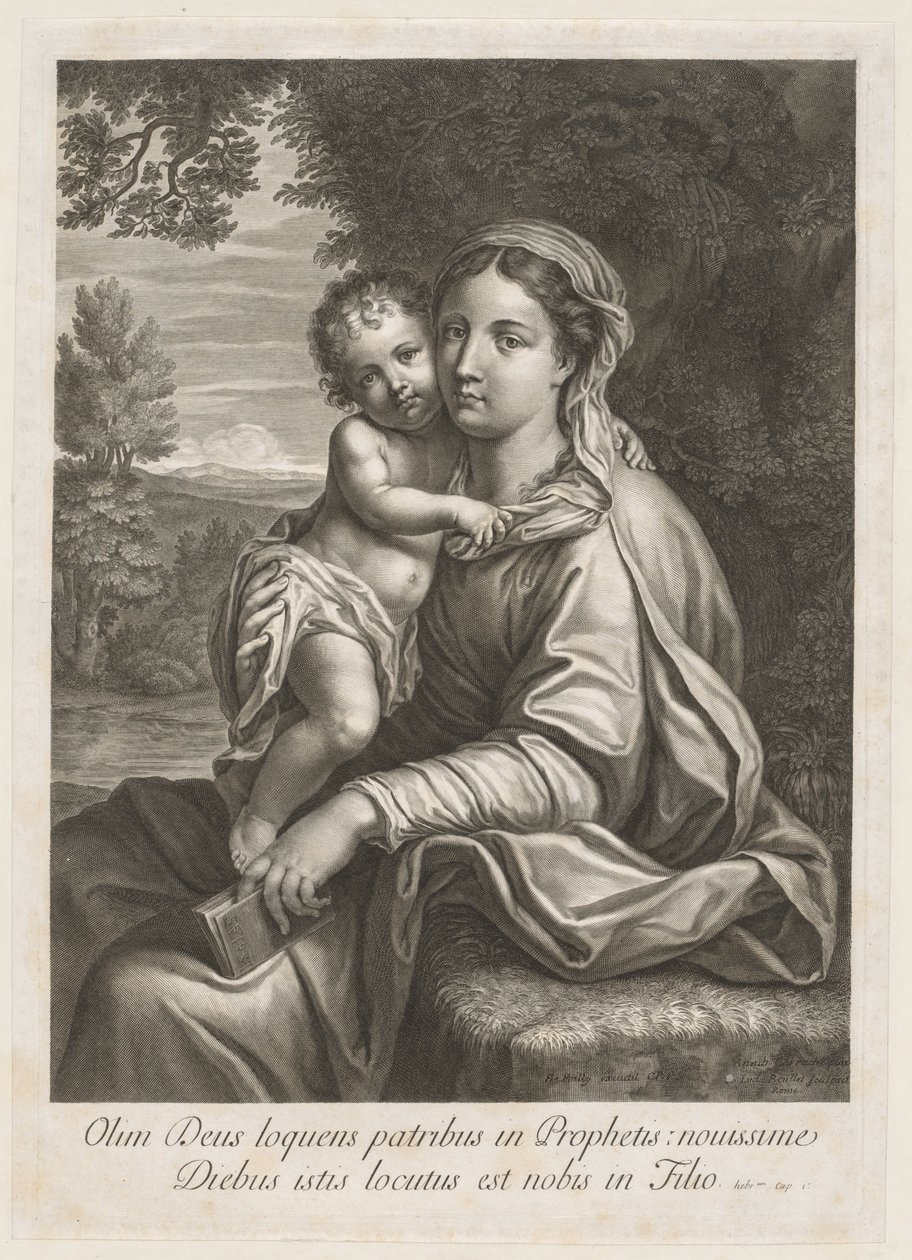Madonna og barn av Jean Louis Roullet