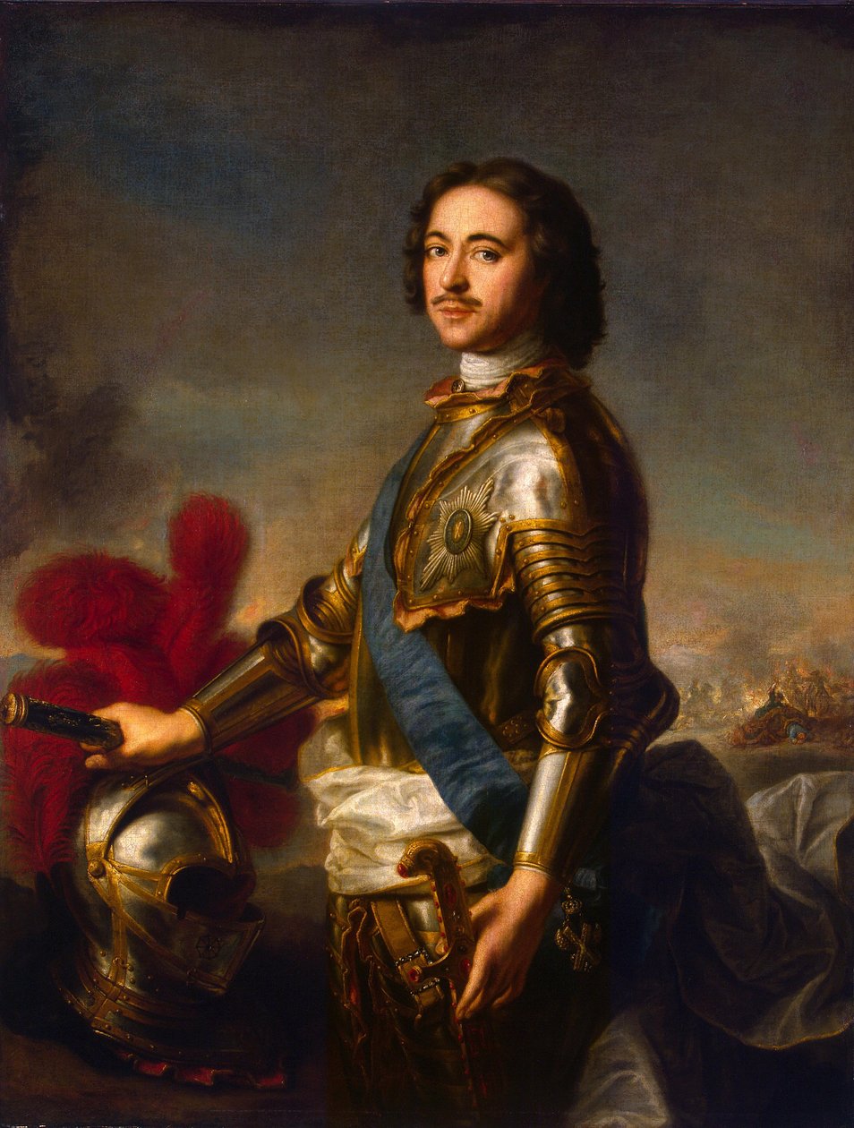 Portrett av Peter I (1672-1725) av Jean Marc Nattier