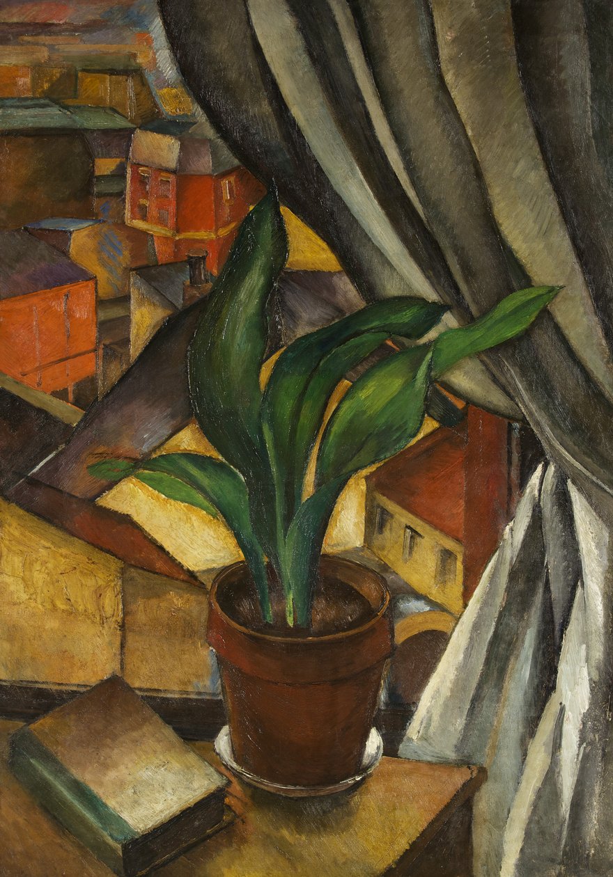 The Aspidistra, ca. 1912 (olje på lerret) av Jean Marchand